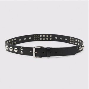Zara Studded Leather Belt
